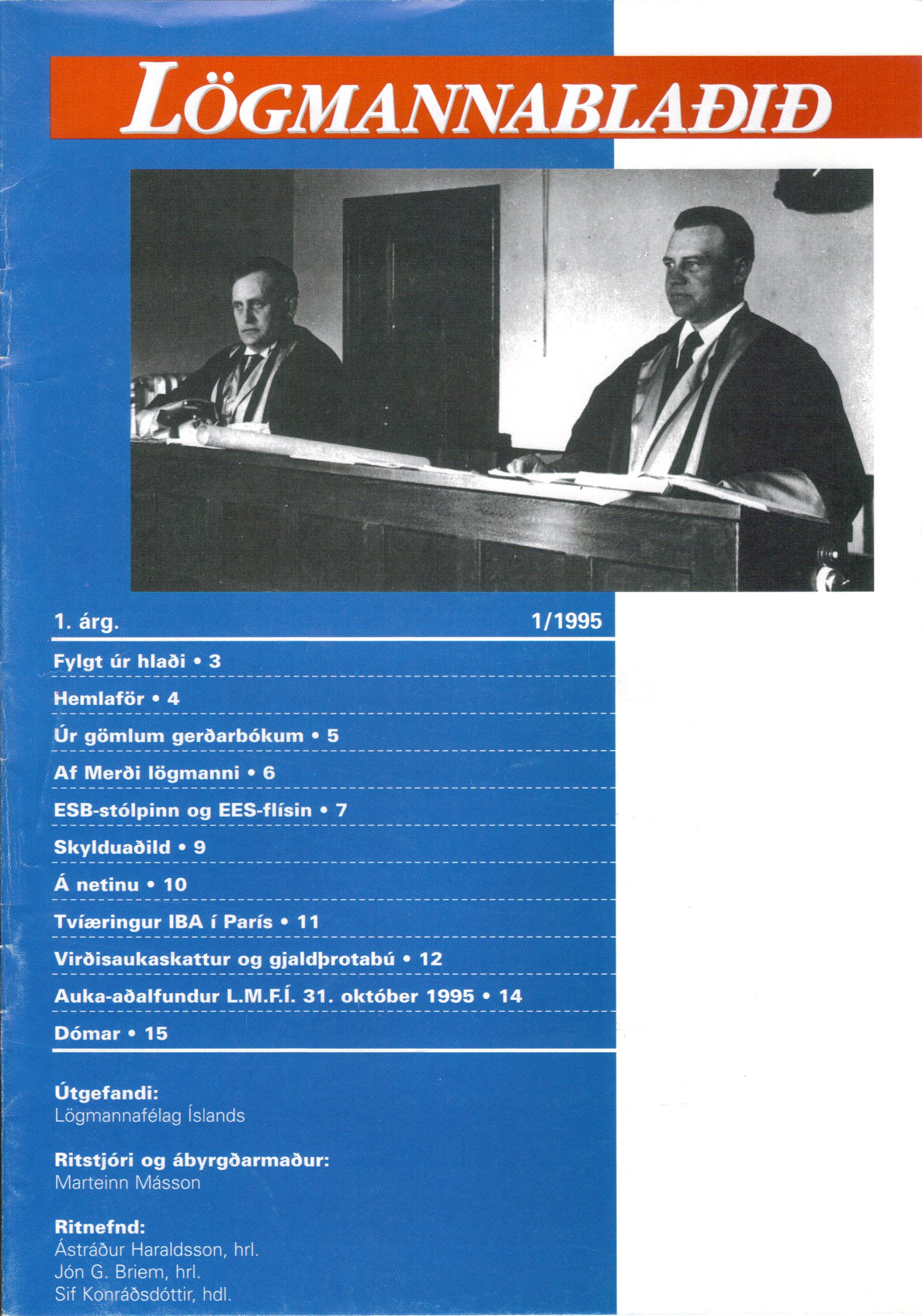 1995 Lögmannablað