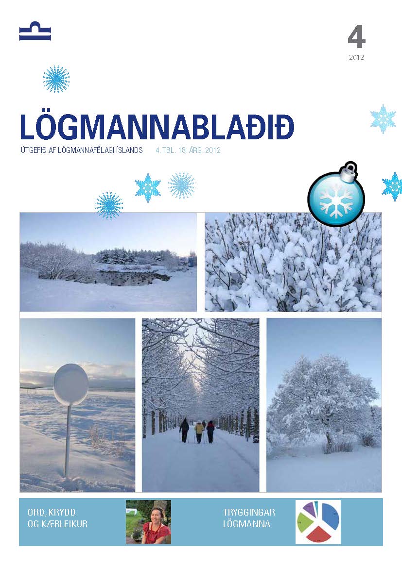 Lögmannablaðið 2012, 4 tölublað, 18 árgangur