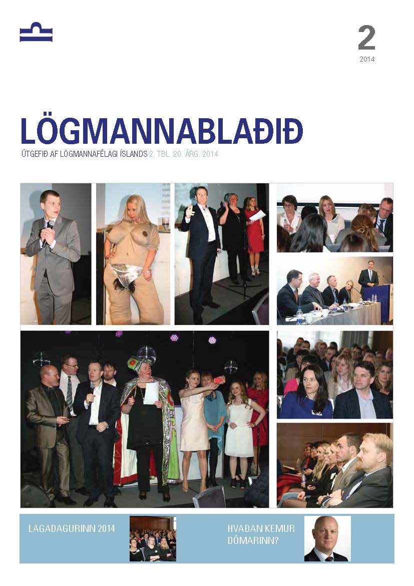 Lögmannablaðið 2014, 2 tölublað, 20 árgangur