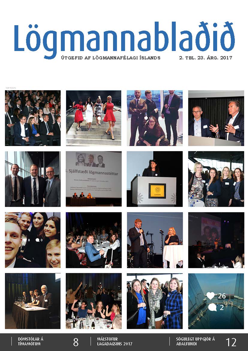 Lögmannablaðið 2017, .2 tölublað, 23 árgangur