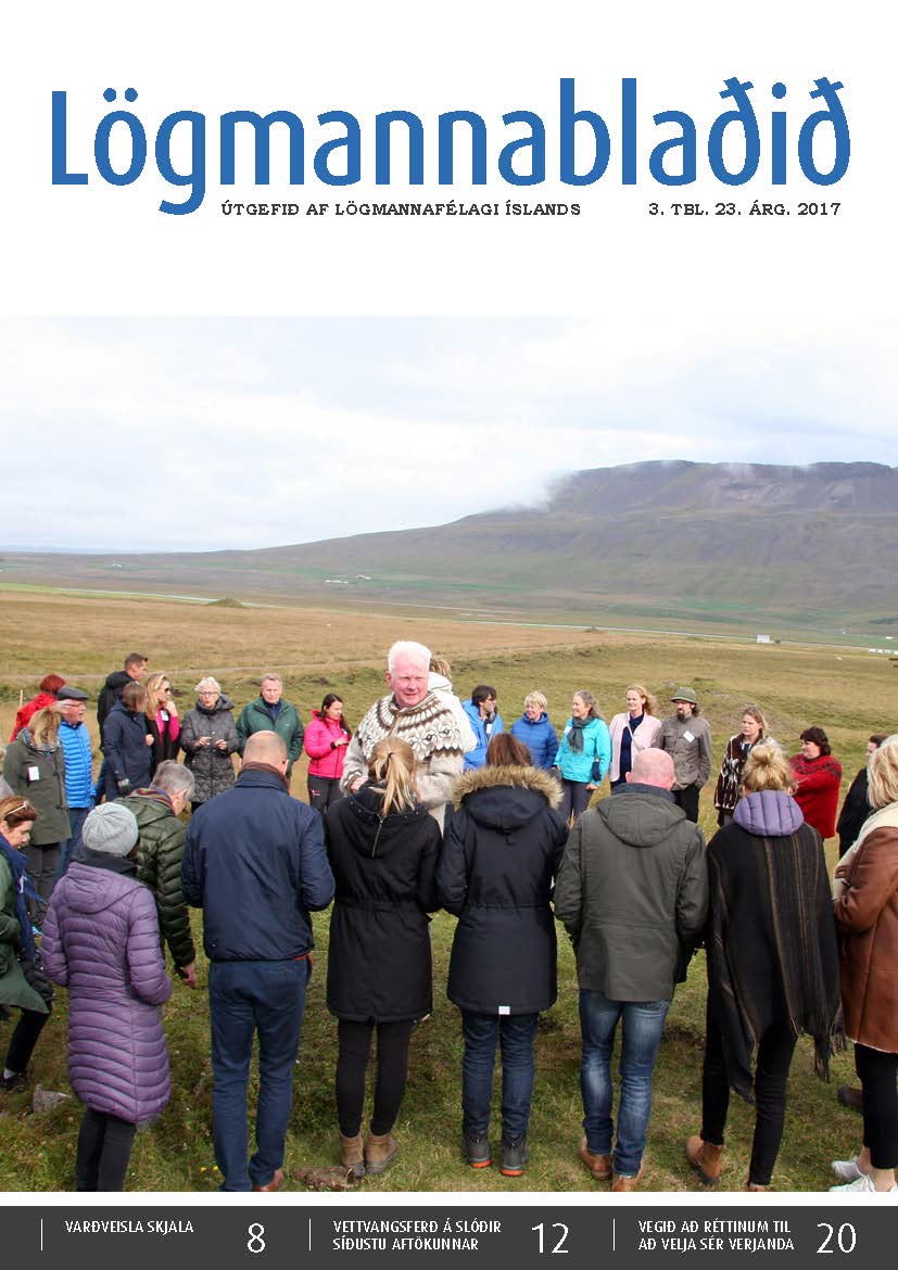 Lögmannablaðið 2017.3 tölublað, 23 árgangur