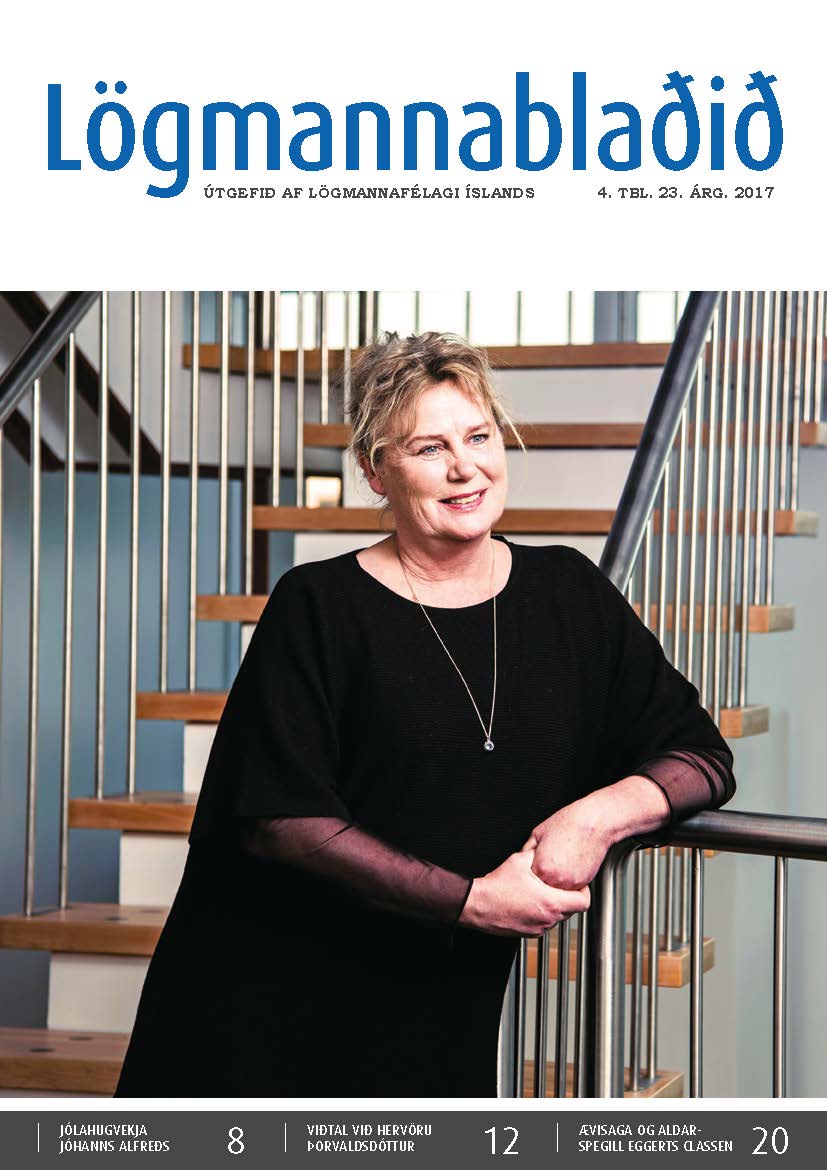 Lögmannablaðið 2017. 4 tölublað, 23 árgangur