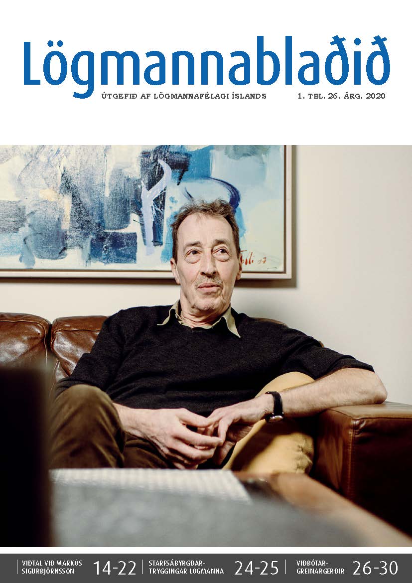Lögmannablaðið 2020. 1 tölublað, 26 árgangur
