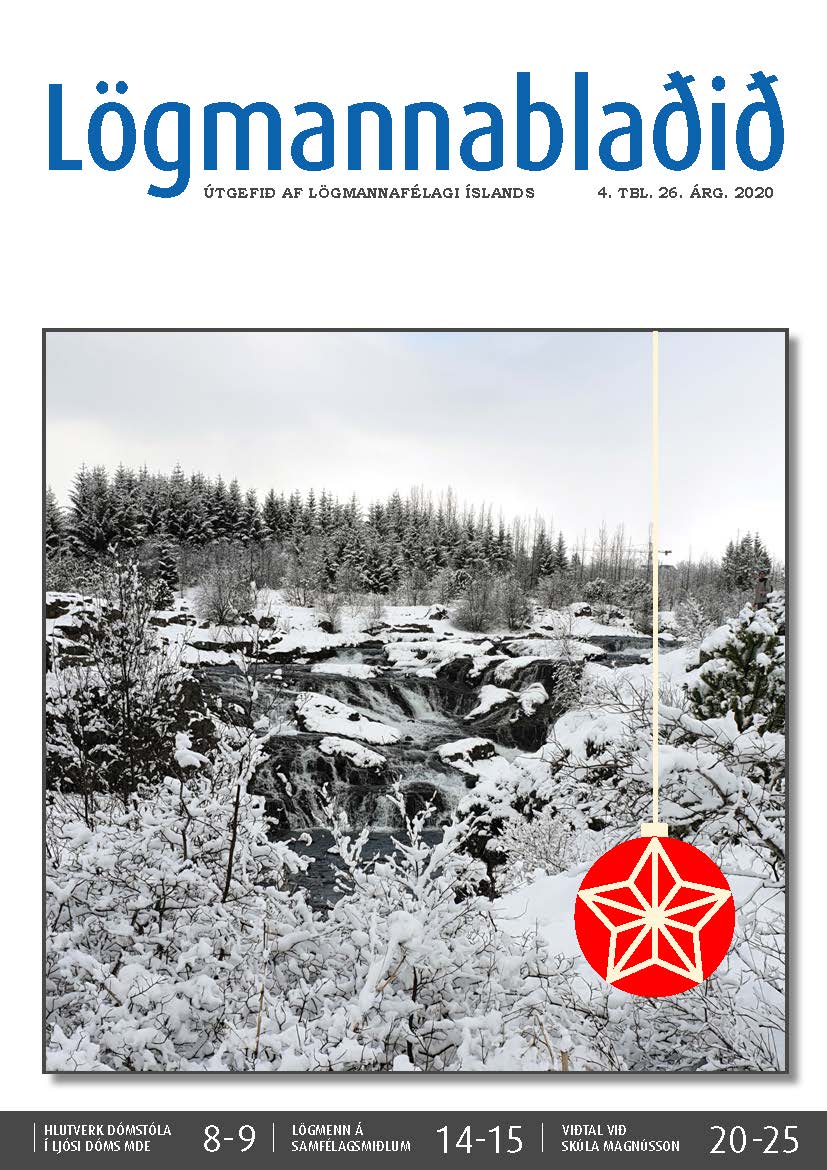Lögmannablaðið 2020. 4 tölublað, 26 árgangur