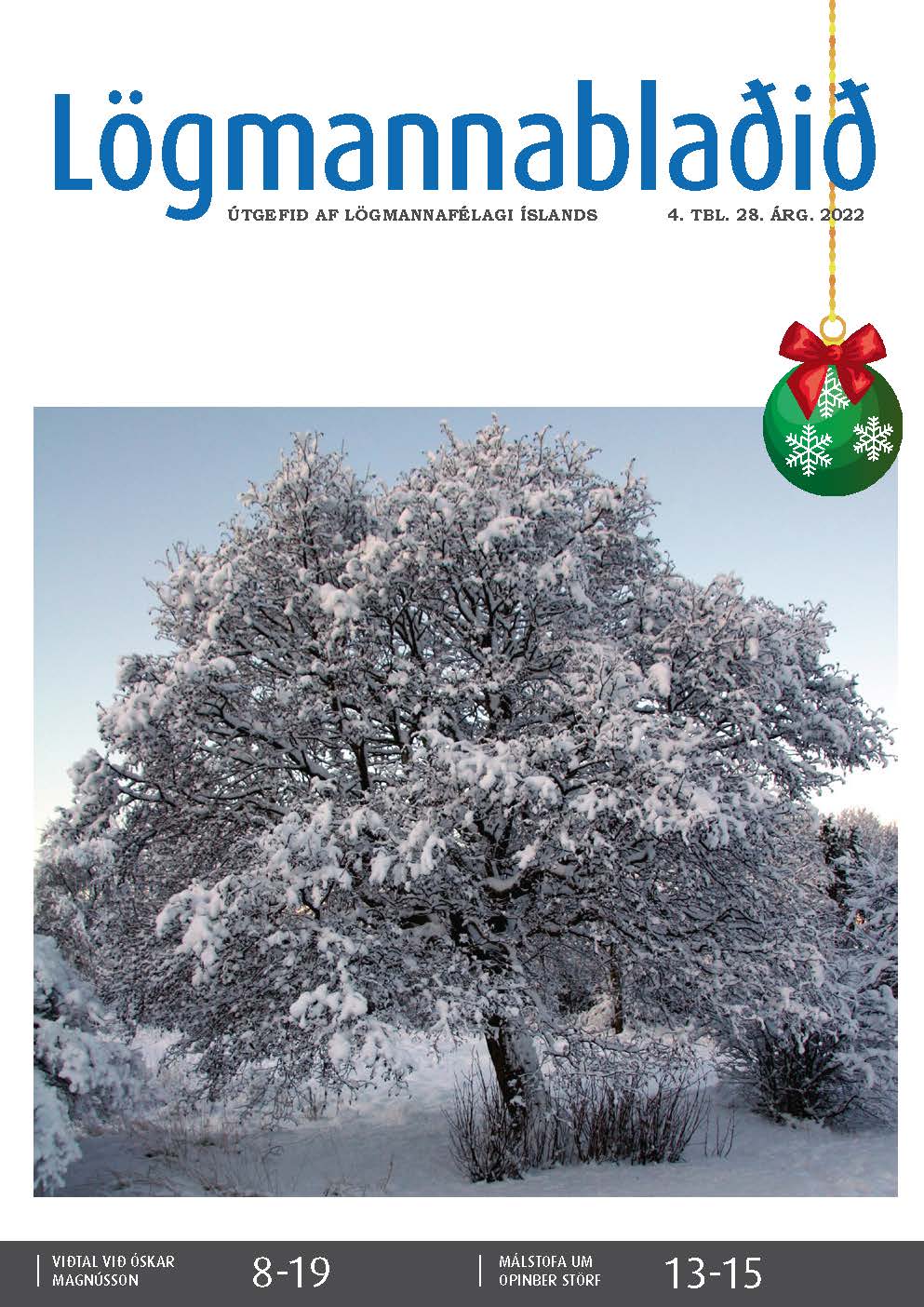 Lögmannablaðið 2022. 4 tölublað, 28 árgangur